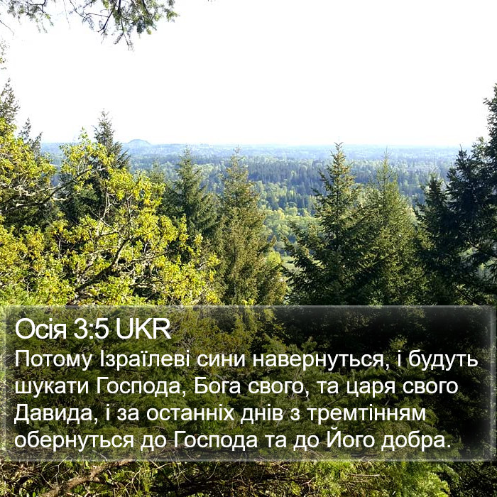 Осія 3:5 UKR Bible Study