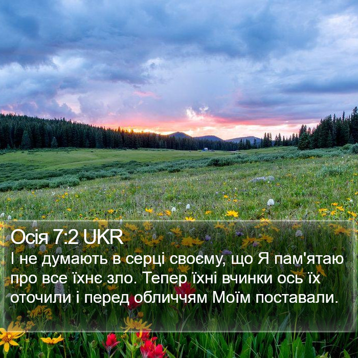 Осія 7:2 UKR Bible Study