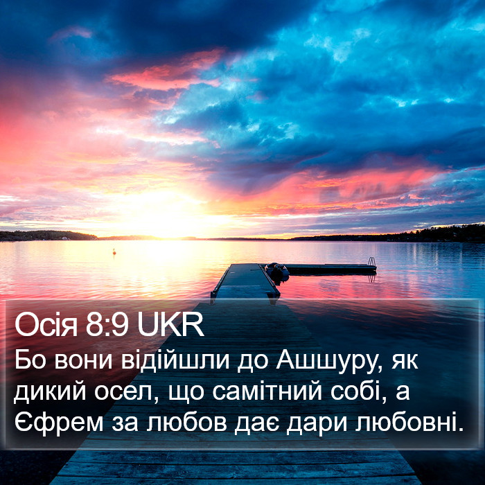 Осія 8:9 UKR Bible Study