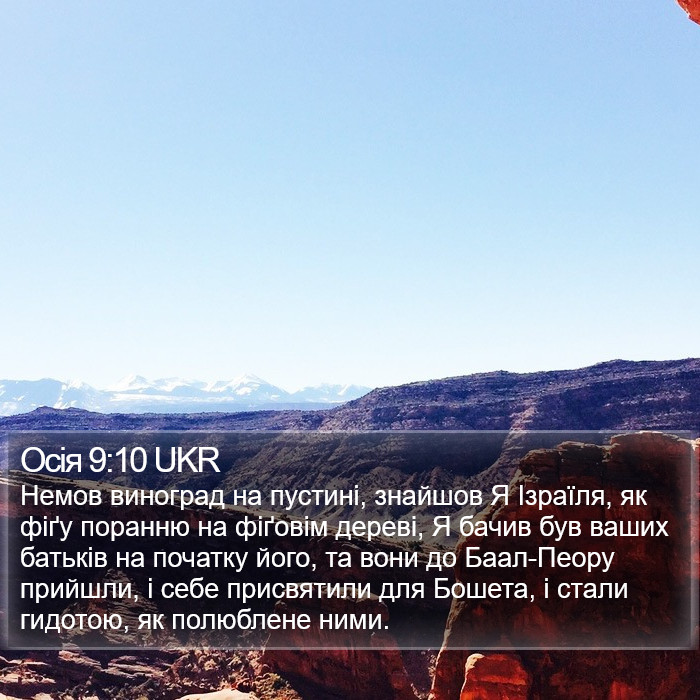 Осія 9:10 UKR Bible Study