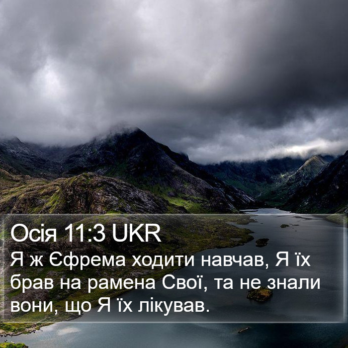 Осія 11:3 UKR Bible Study