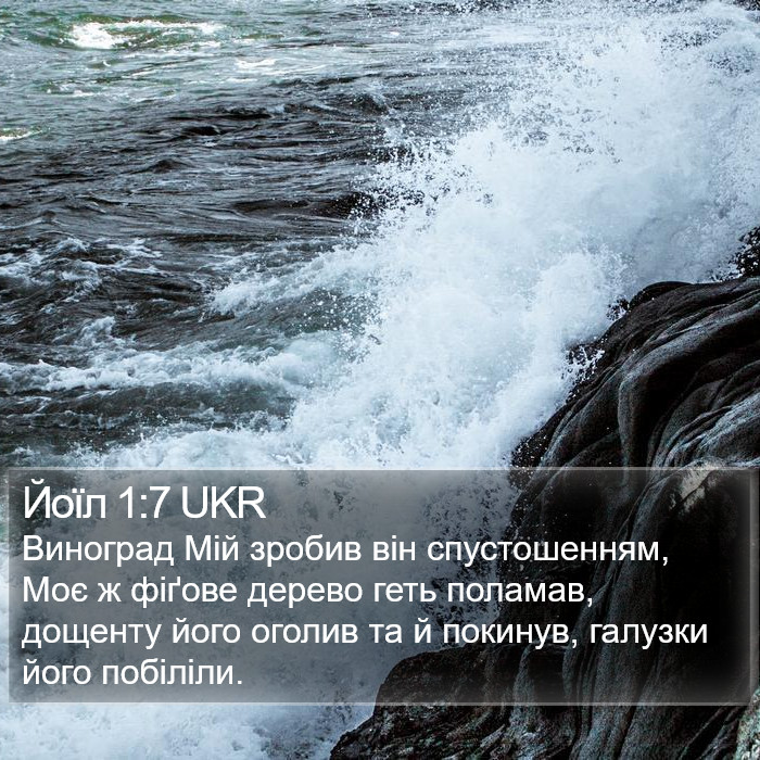 Йоїл 1:7 UKR Bible Study