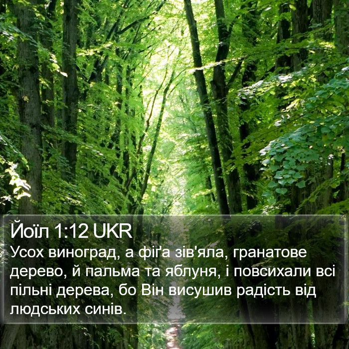 Йоїл 1:12 UKR Bible Study