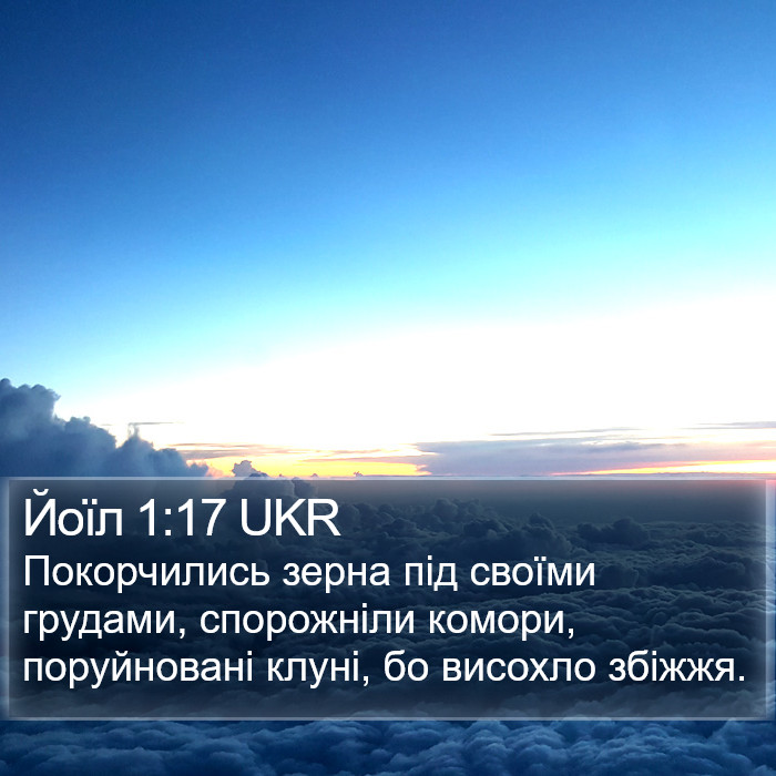 Йоїл 1:17 UKR Bible Study