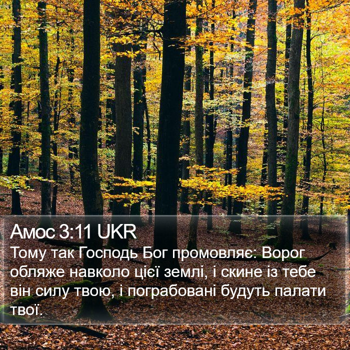 Амос 3:11 UKR Bible Study