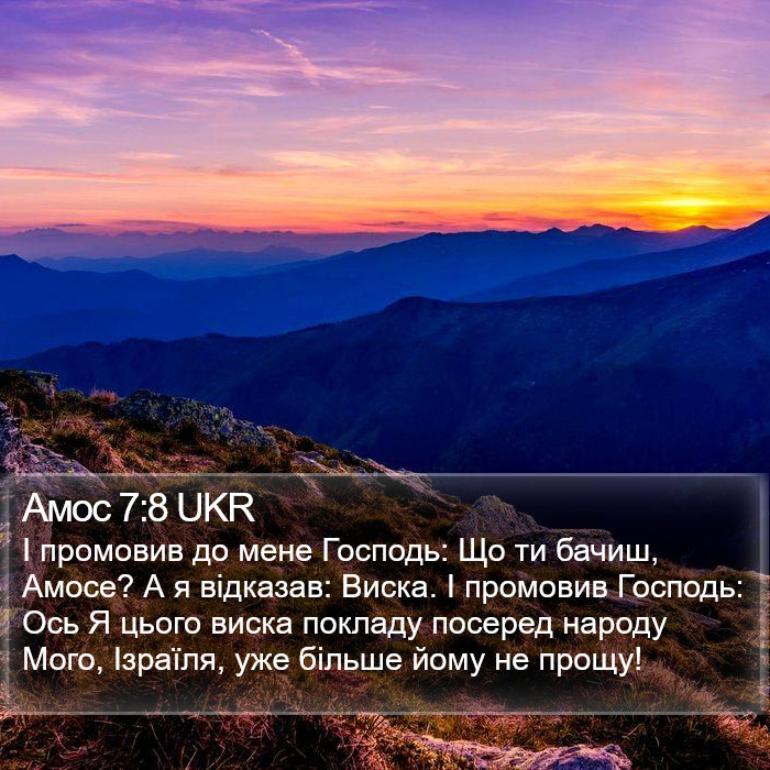 Амос 7:8 UKR Bible Study