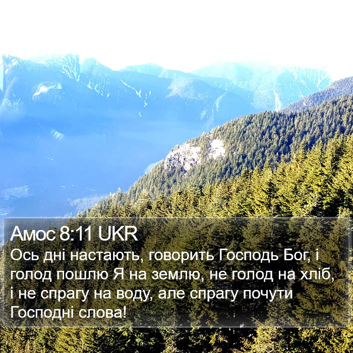 Амос 8:11 UKR Bible Study