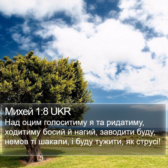 Михей 1:8 UKR Bible Study