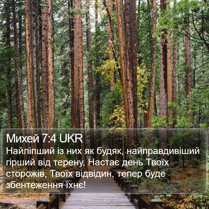 Михей 7:4 UKR Bible Study