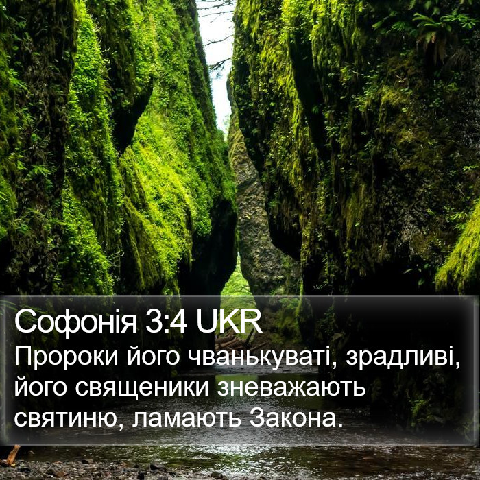 Софонія 3:4 UKR Bible Study