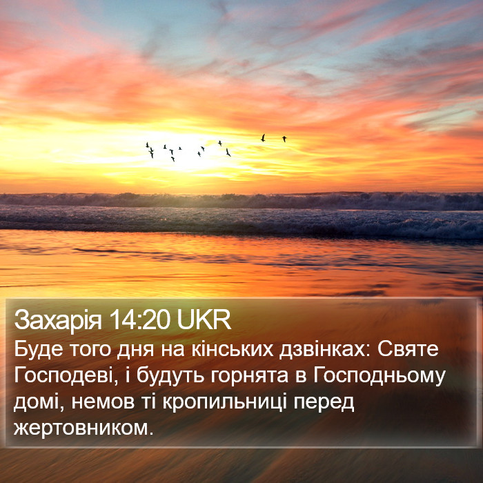 Захарія 14:20 UKR Bible Study