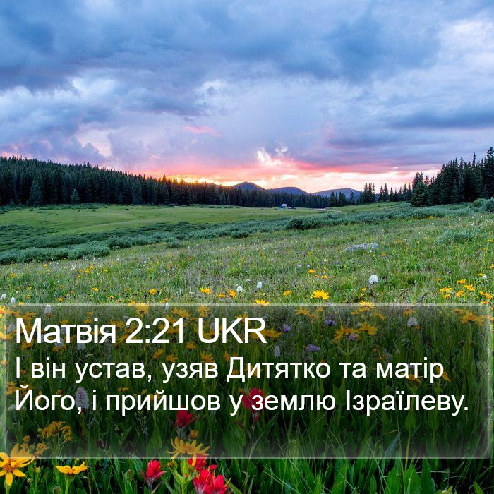 Матвія 2:21 UKR Bible Study
