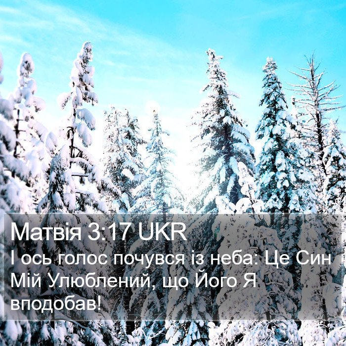 Матвія 3:17 UKR Bible Study