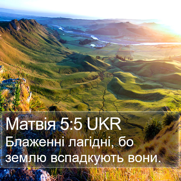 Матвія 5:5 UKR Bible Study