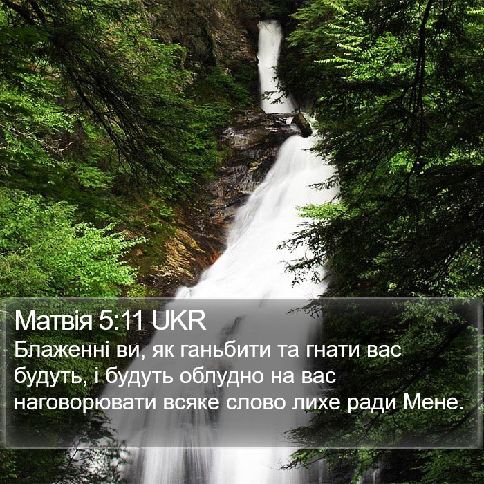 Матвія 5:11 UKR Bible Study