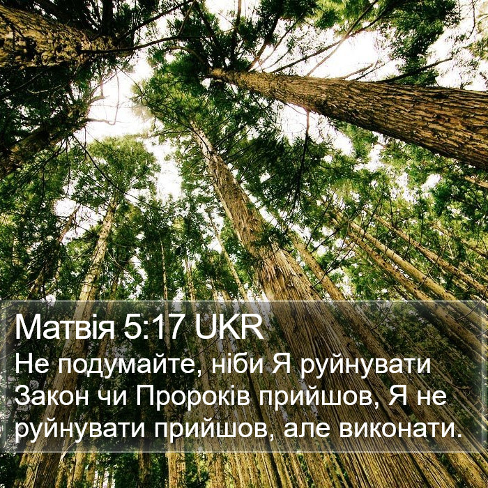 Матвія 5:17 UKR Bible Study