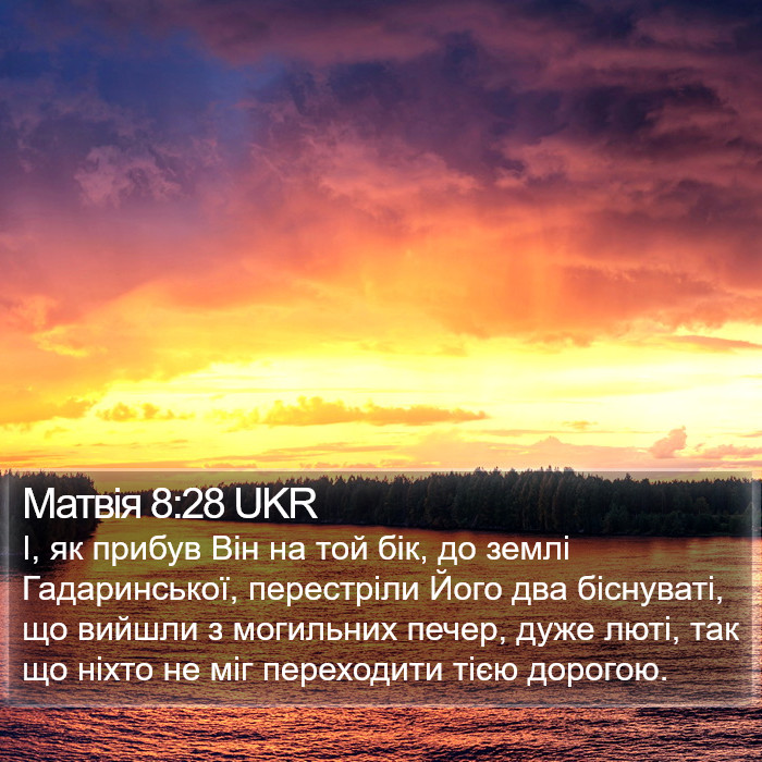 Матвія 8:28 UKR Bible Study