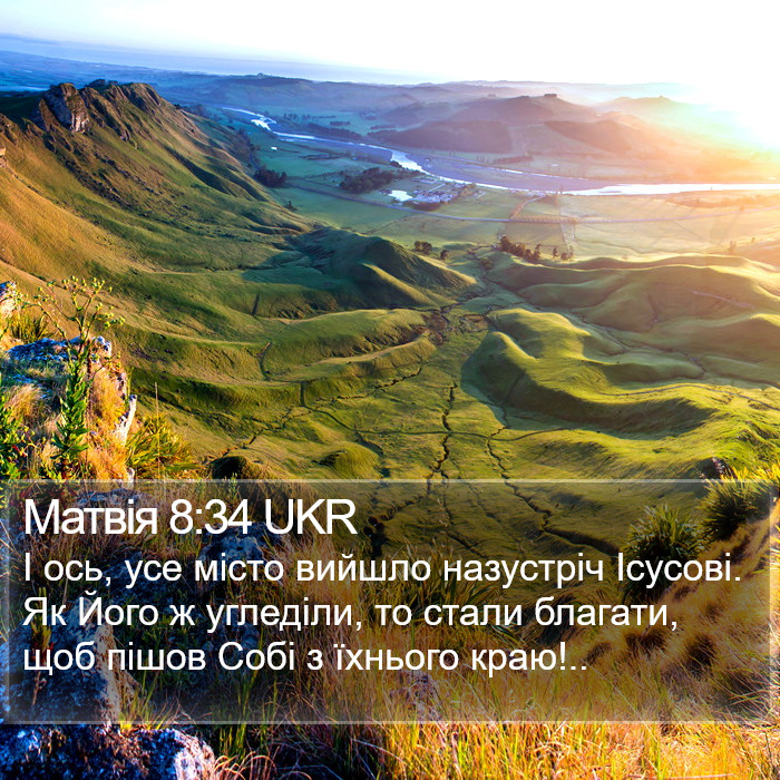 Матвія 8:34 UKR Bible Study