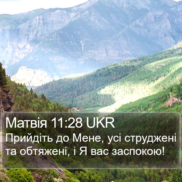 Матвія 11:28 UKR Bible Study