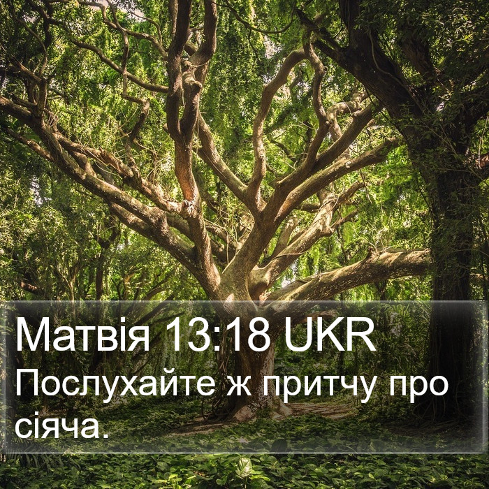 Матвія 13:18 UKR Bible Study