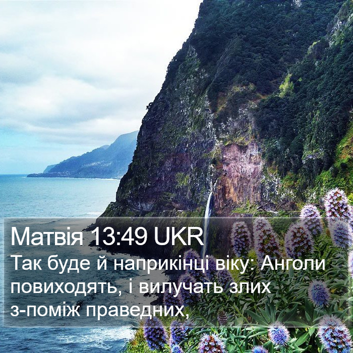 Матвія 13:49 UKR Bible Study