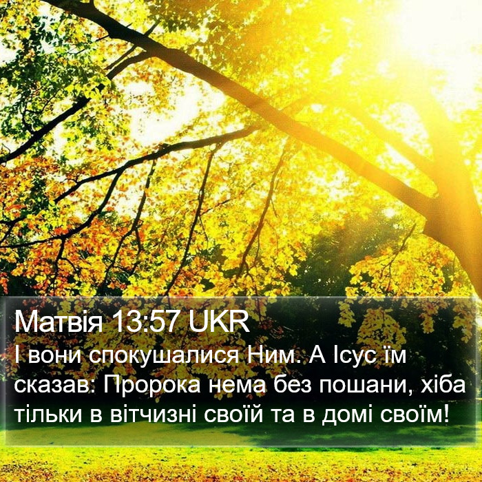 Матвія 13:57 UKR Bible Study