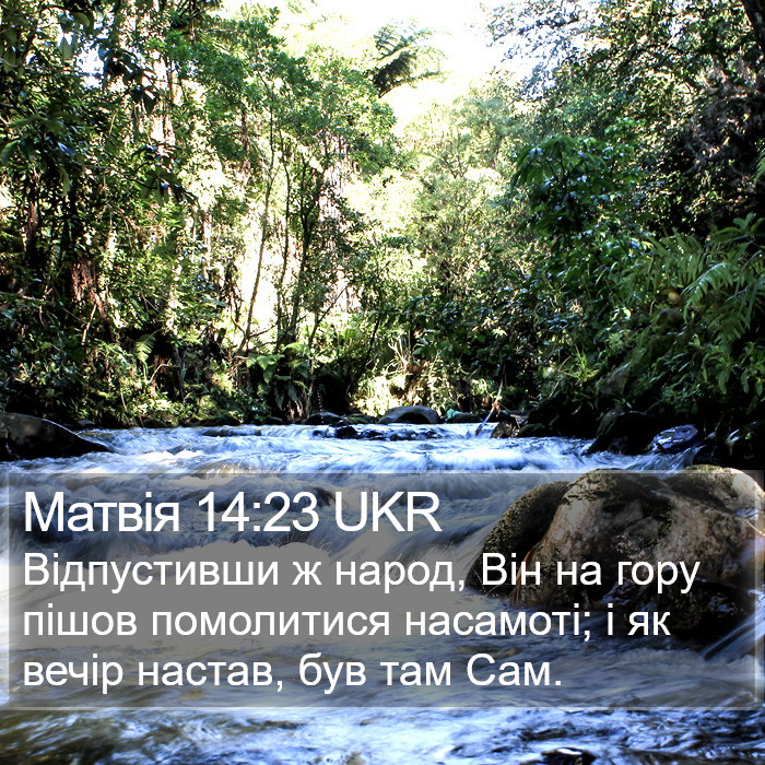 Матвія 14:23 UKR Bible Study