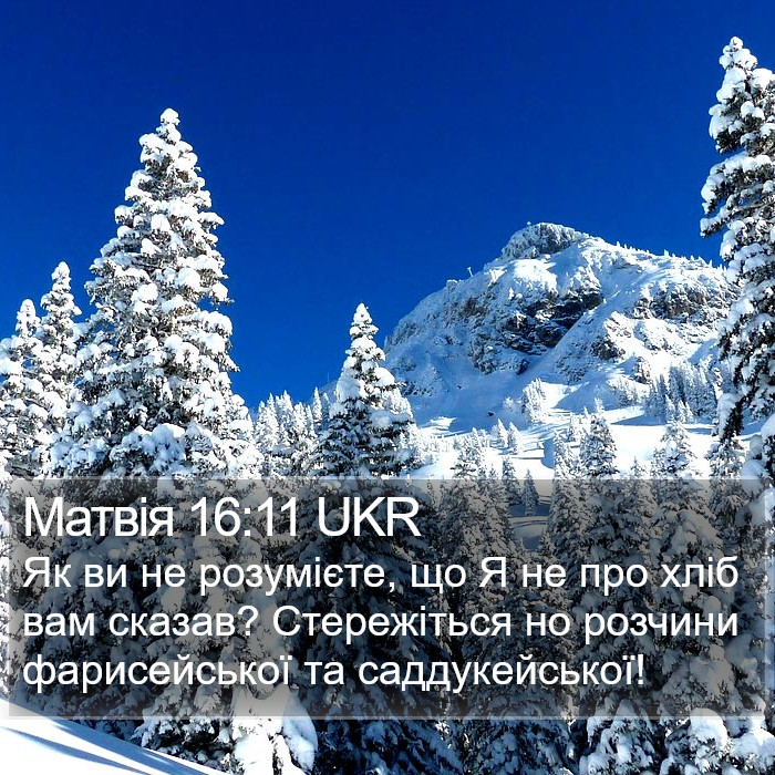 Матвія 16:11 UKR Bible Study
