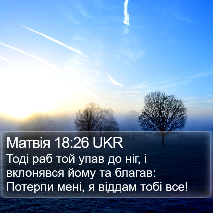 Матвія 18:26 UKR Bible Study