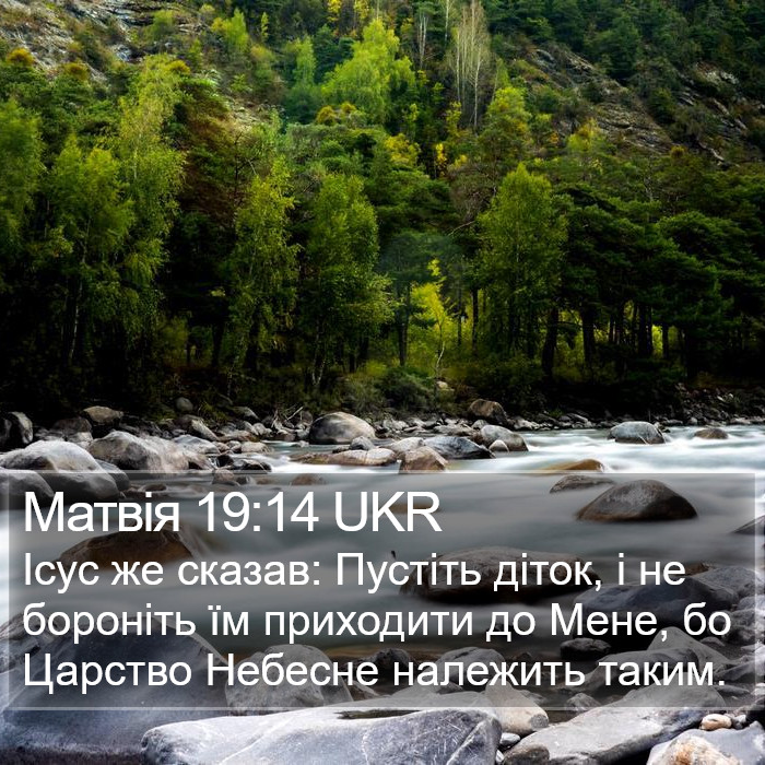 Матвія 19:14 UKR Bible Study