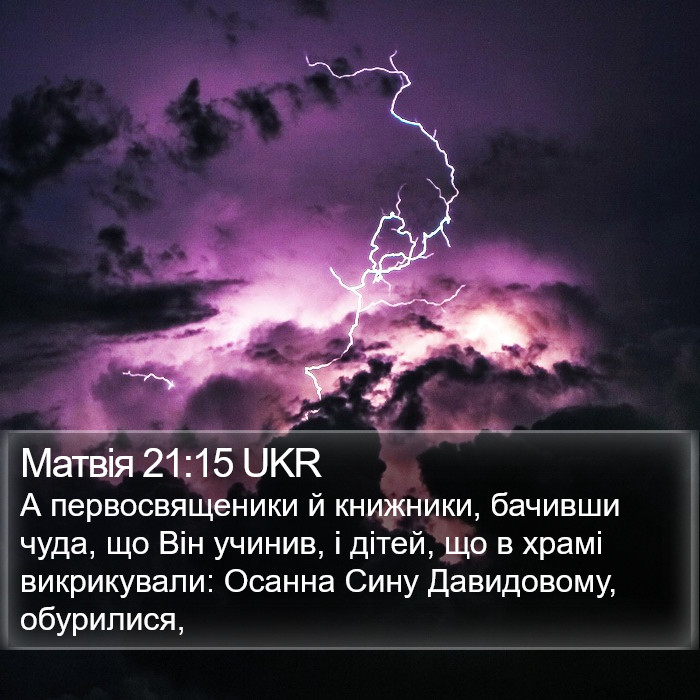 Матвія 21:15 UKR Bible Study