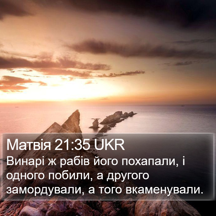 Матвія 21:35 UKR Bible Study