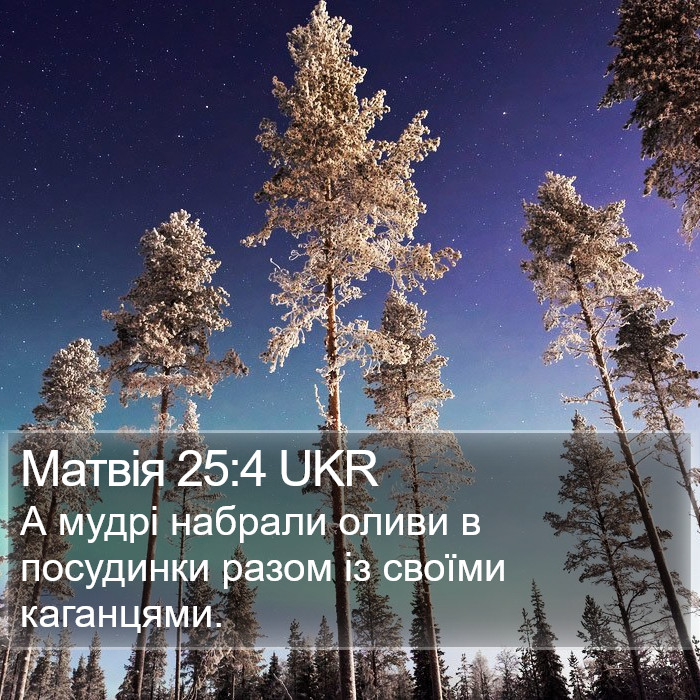 Матвія 25:4 UKR Bible Study