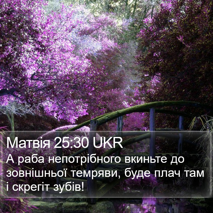 Матвія 25:30 UKR Bible Study