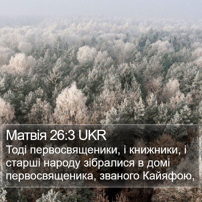 Матвія 26:3 UKR Bible Study