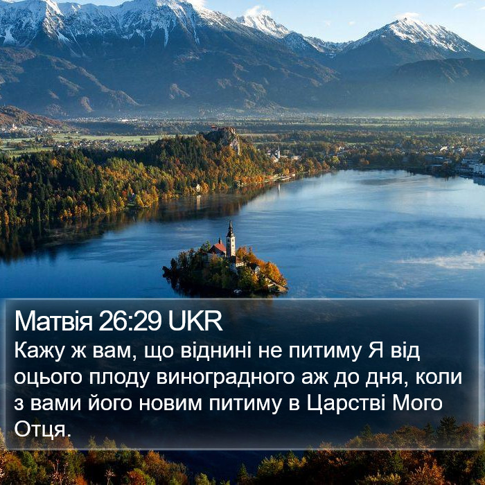 Матвія 26:29 UKR Bible Study