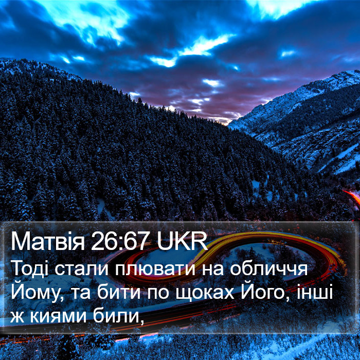 Матвія 26:67 UKR Bible Study
