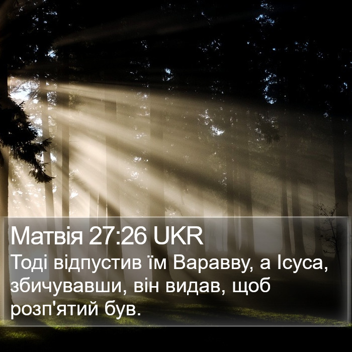 Матвія 27:26 UKR Bible Study