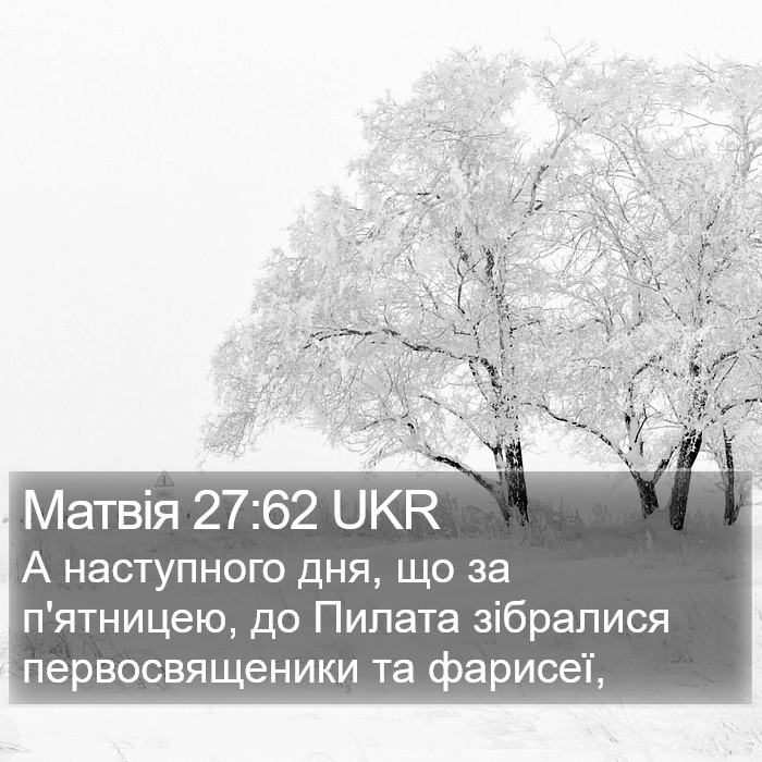 Матвія 27:62 UKR Bible Study