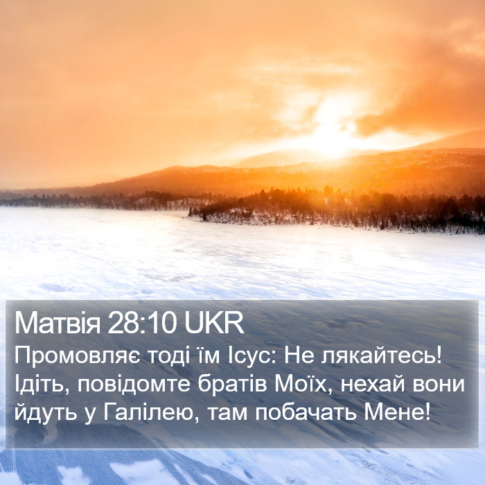 Матвія 28:10 UKR Bible Study