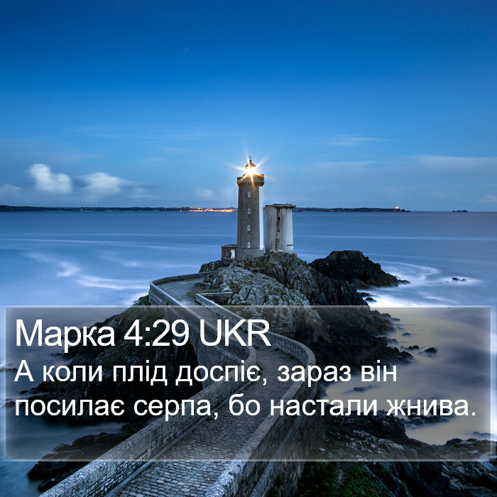 Марка 4:29 UKR Bible Study