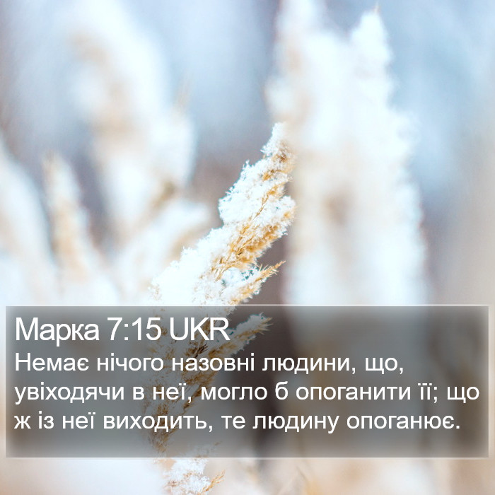 Марка 7:15 UKR Bible Study