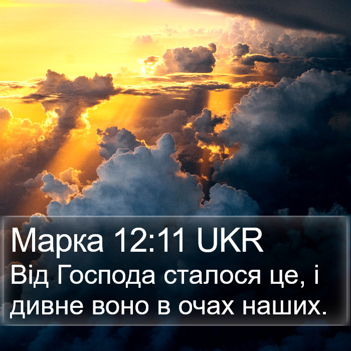 Марка 12:11 UKR Bible Study