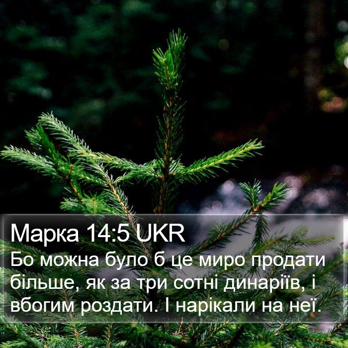 Марка 14:5 UKR Bible Study