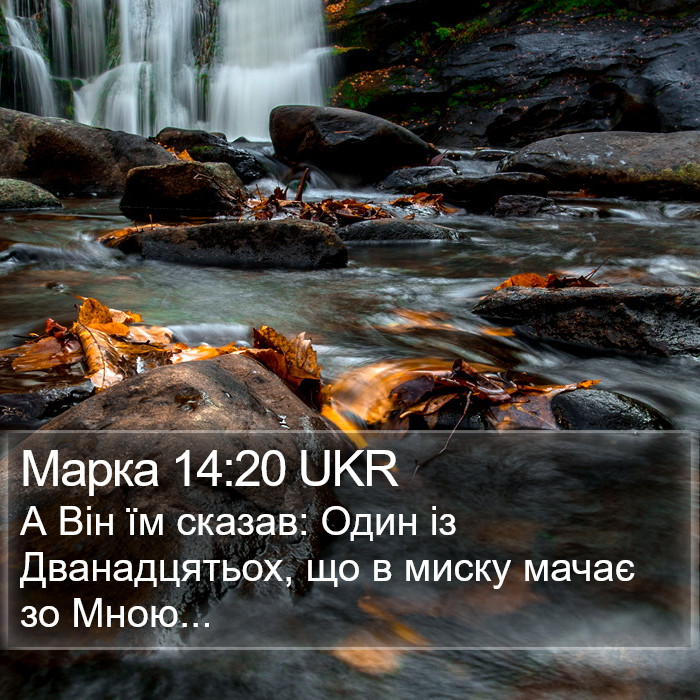 Марка 14:20 UKR Bible Study