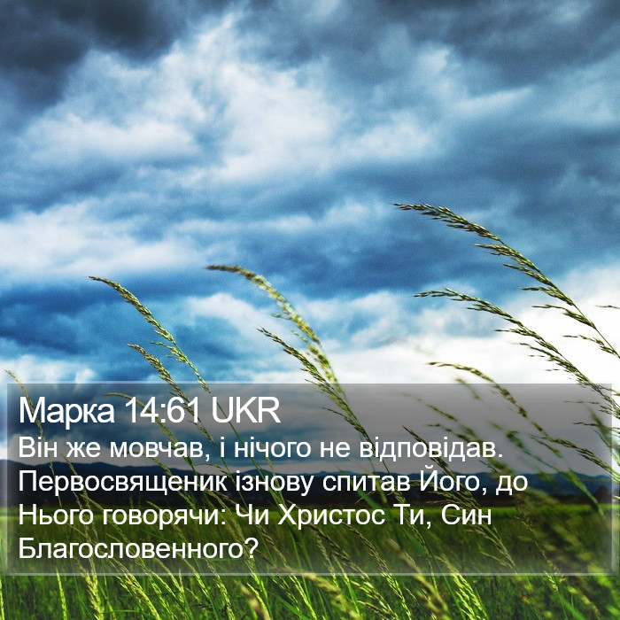 Марка 14:61 UKR Bible Study