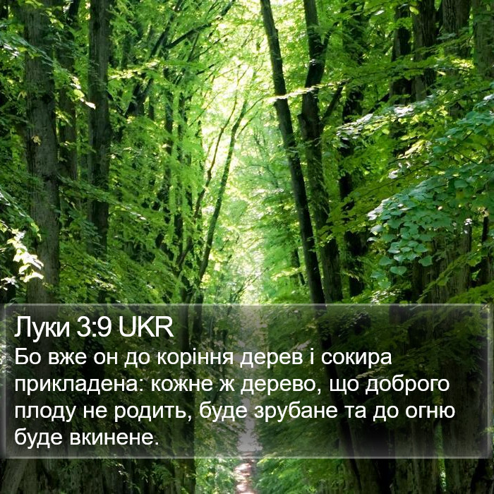 Луки 3:9 UKR Bible Study