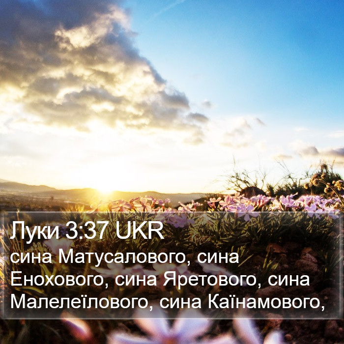 Луки 3:37 UKR Bible Study