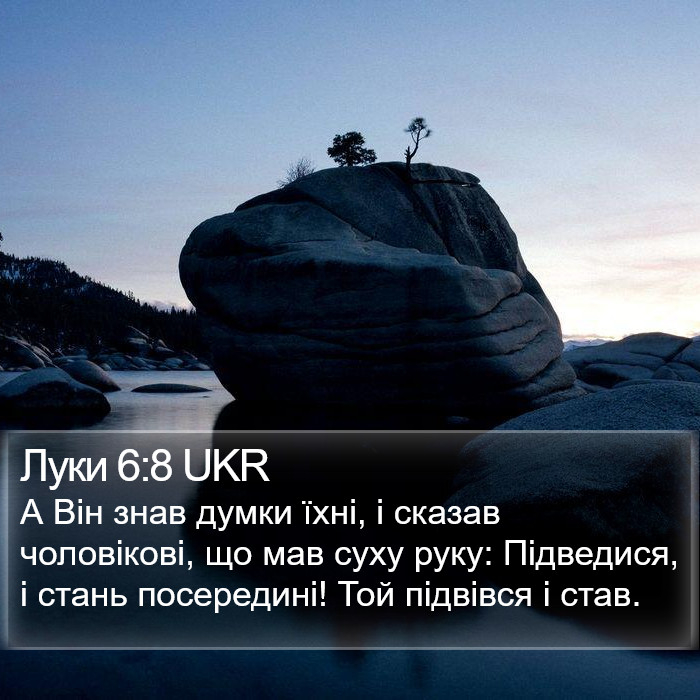 Луки 6:8 UKR Bible Study