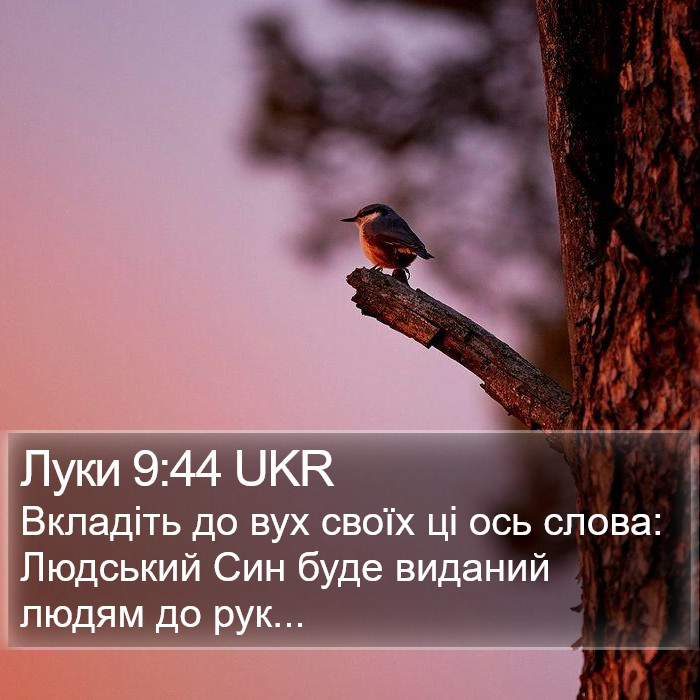 Луки 9:44 UKR Bible Study